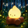 Cozy Campfire Night Light with White Noise